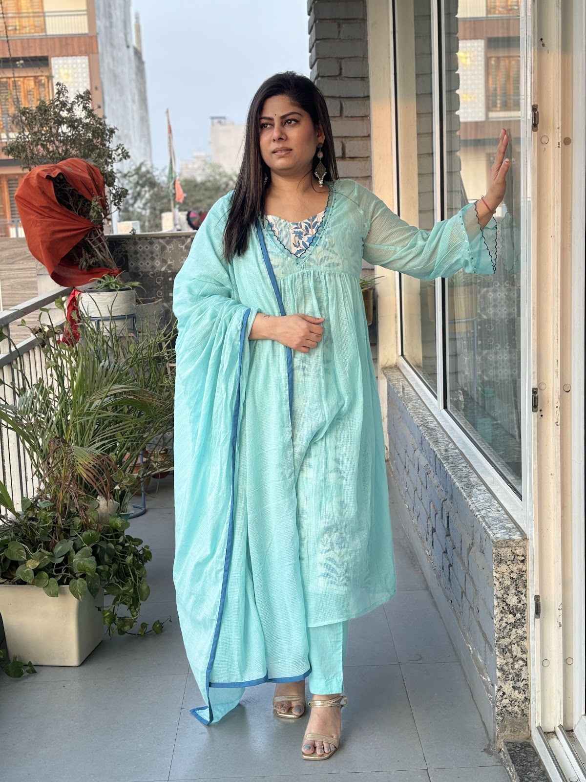 pure-cotton-kota-doria-a--line-suit-with-block-print-inner-paired-with-kota-doria-dupatta-sky-blue-1