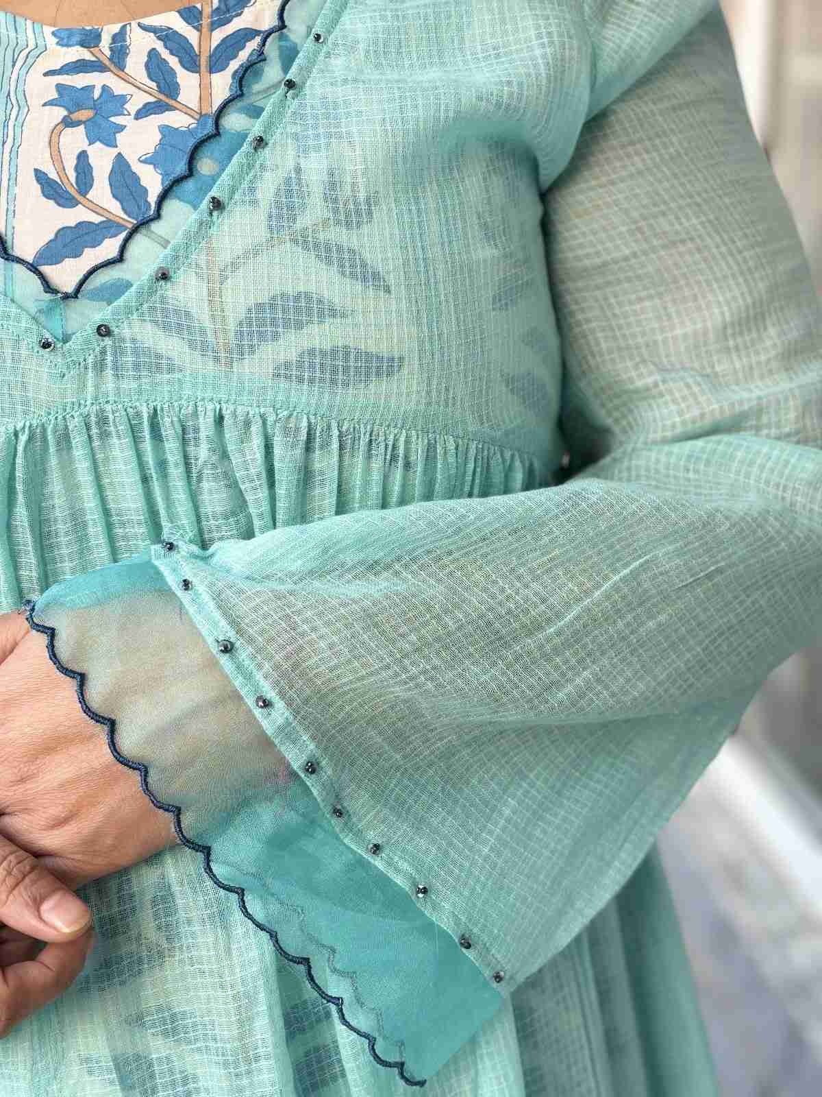 pure-cotton-kota-doria-a--line-suit-with-block-print-inner-paired-with-kota-doria-dupatta-sky-blue-3