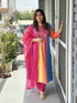 pure-cotton-lehariya-embroidered-anarkali-paired-with-organza-dupatta-rani-1