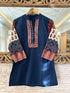 pure-cotton-mirror-work-ajrakh-print-short-kurta-blue-1