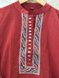 pure-cotton-mirror-work-ajrakh-print-short-kurta-maroon-2