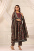 pure-cotton-panelled-embroidered-a-line-suit-set-with-front-back-gathered-brown-1