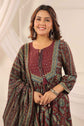 pure-cotton-panelled-embroidered-a-line-suit-set-with-front-back-gathered-brown-3