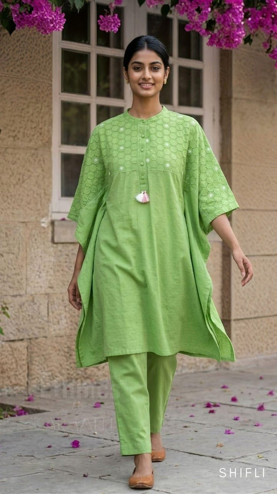 pure-cotton-schiffili-kaftan-set-green-1