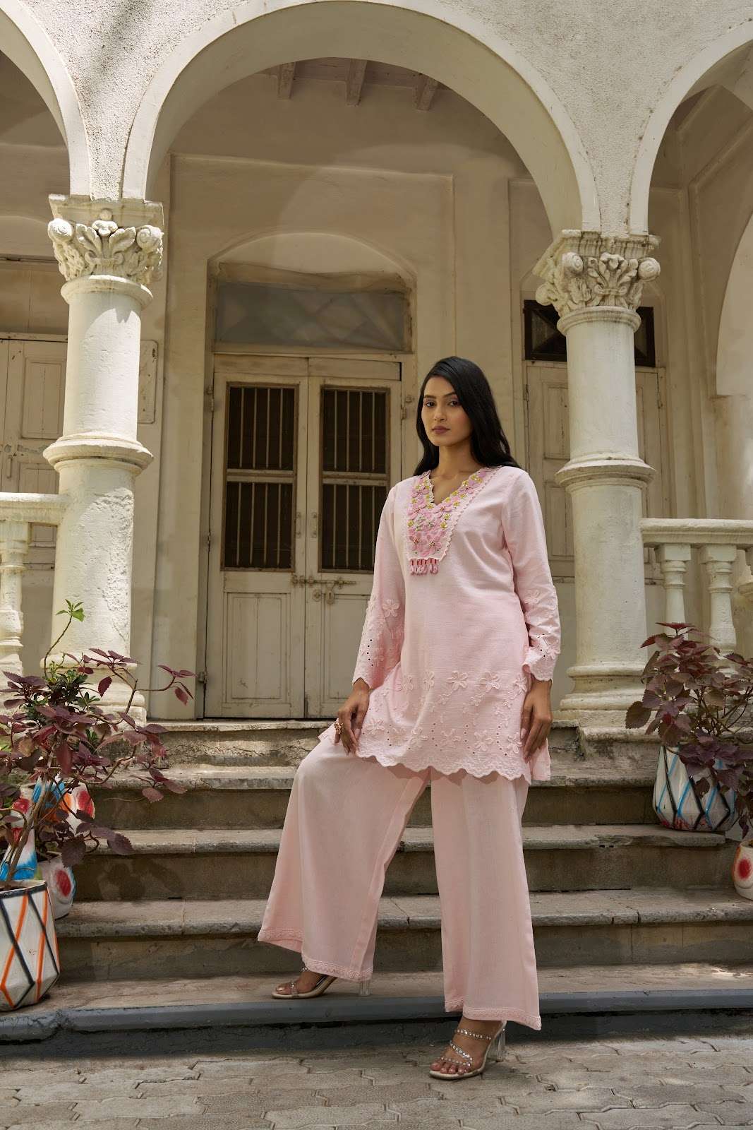 pure-cotton-schiffili-work-hand-embroidered-co-ord-set-baby-pink-4
