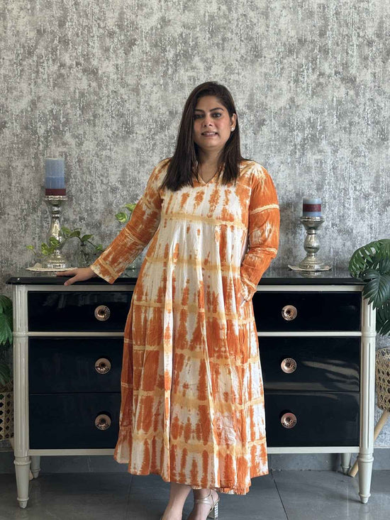 pure-cotton-shibori-print-anarkali-dress-with-side-pockets-rust-1