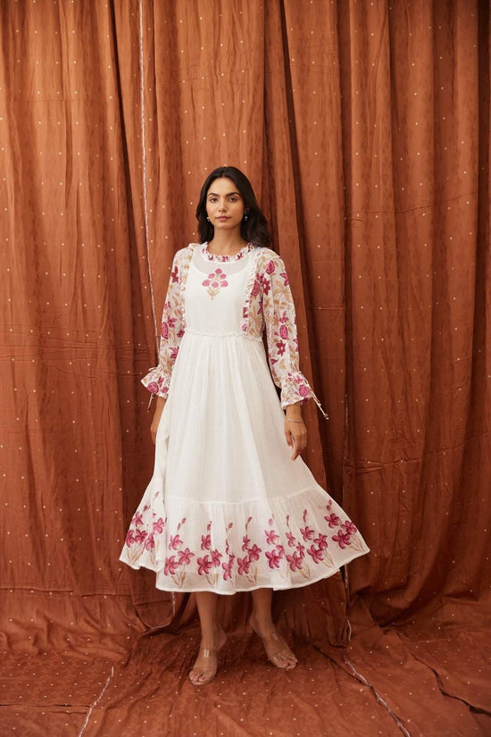 pure-cotton-soft-kota-check-hand-block-dress-with-inner-dark-pink-1