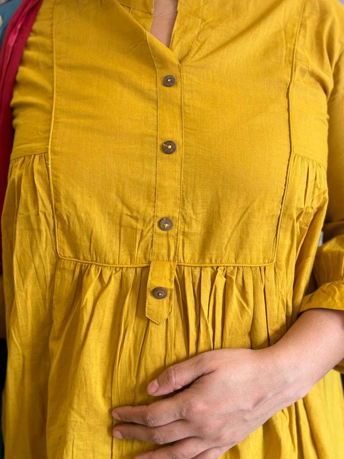 pure-cotton-suit-set-with-block-print-dupatta-pants-mustard-2