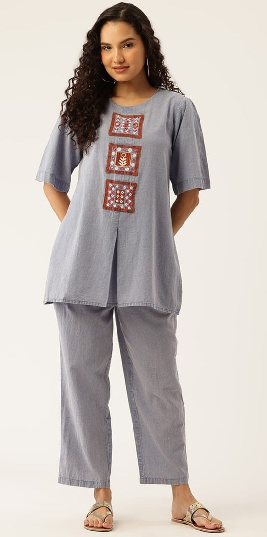 pure-cotton-washed-denim-look-embroidered-co-ord-set-blue-1