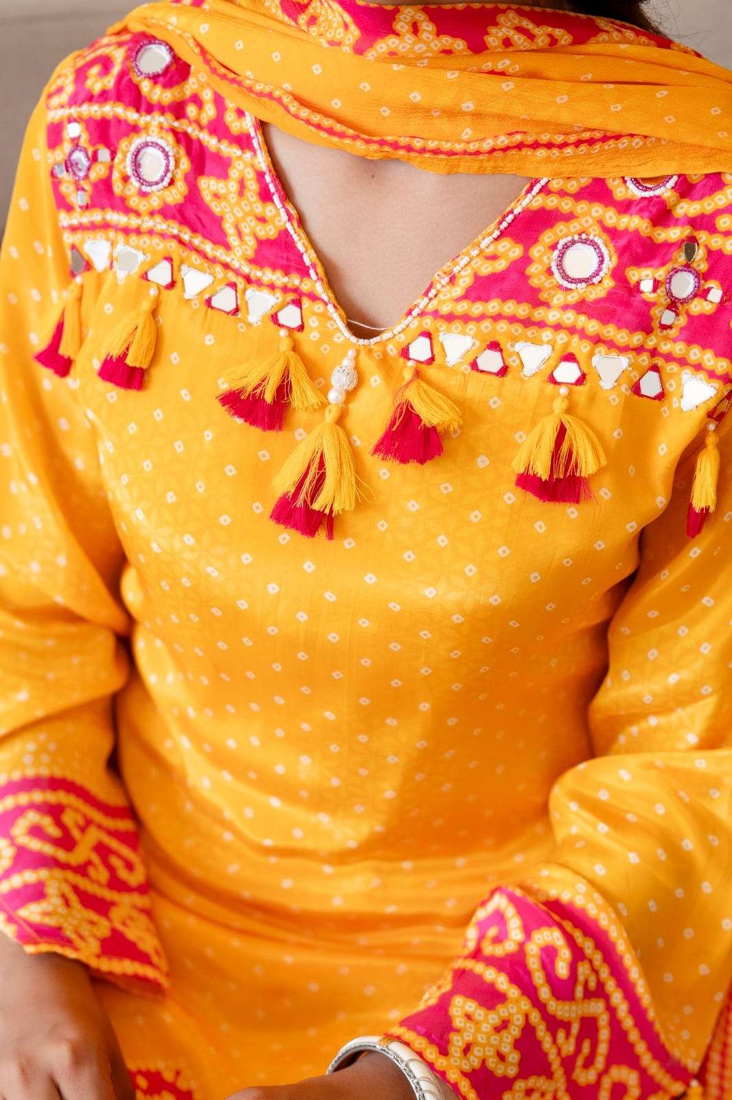 pure-crepe-bandhni-print-hand-embroidered-suit-set-paired-with-chinnon-dupatta-yellow-2