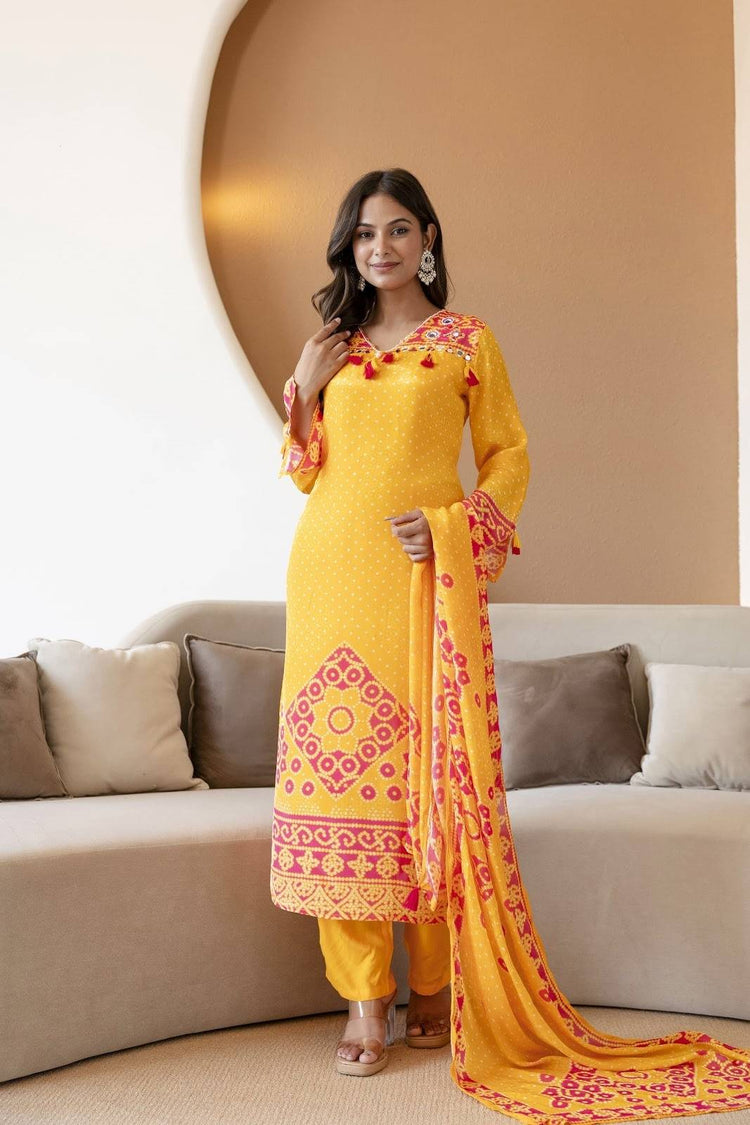 pure-crepe-bandhni-print-hand-embroidered-suit-set-paired-with-chinnon-dupatta-yellow-3