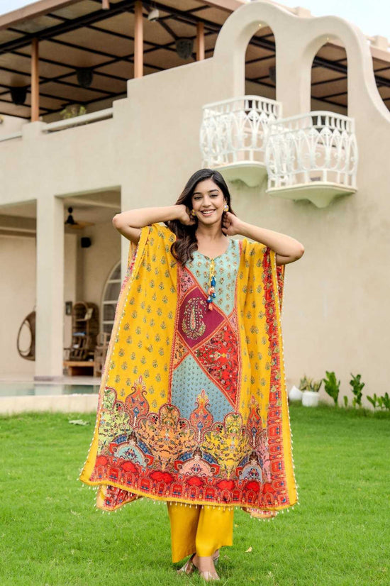 pure-crepe-embroidered-kaftan-set-yellow-1