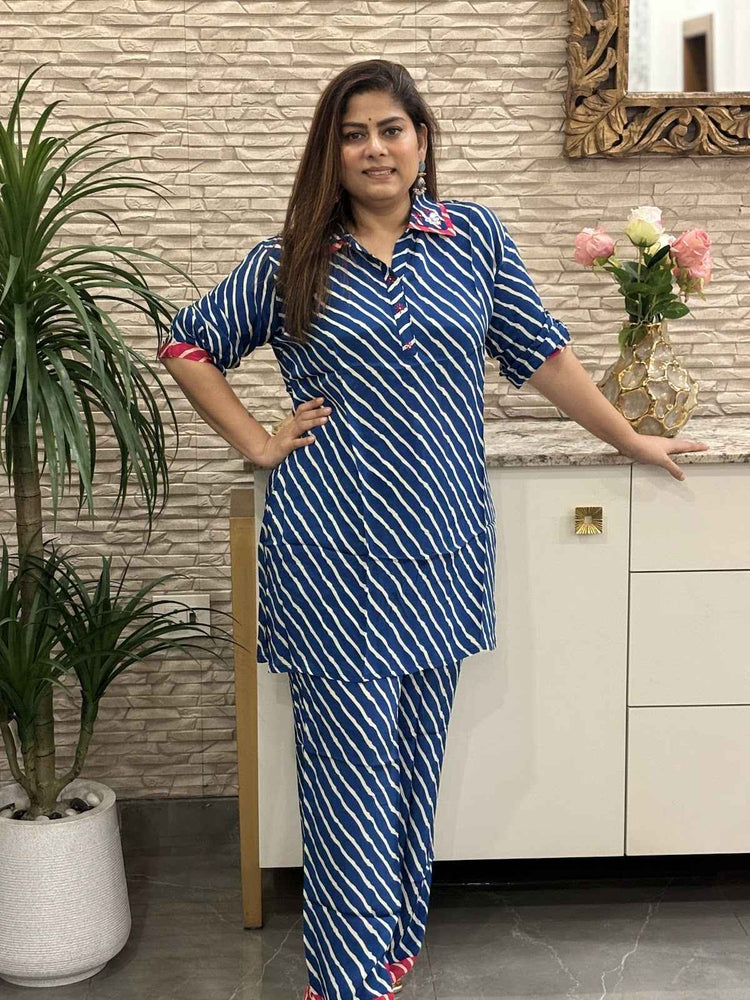 pure-crepe-leheriya-print-double-collar-co-ord-set-navy-blue-1
