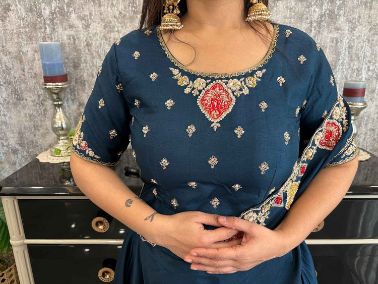 pure-dola-silk-zardozi-work-lehenga-with-dupatta-style-cape-ready-blue-4