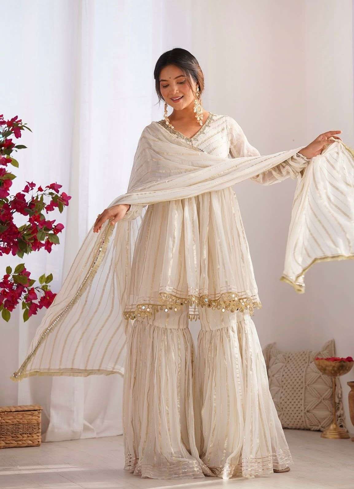 pure-georgette-lures-hand-embroidered-sharara-suit-set-white-4
