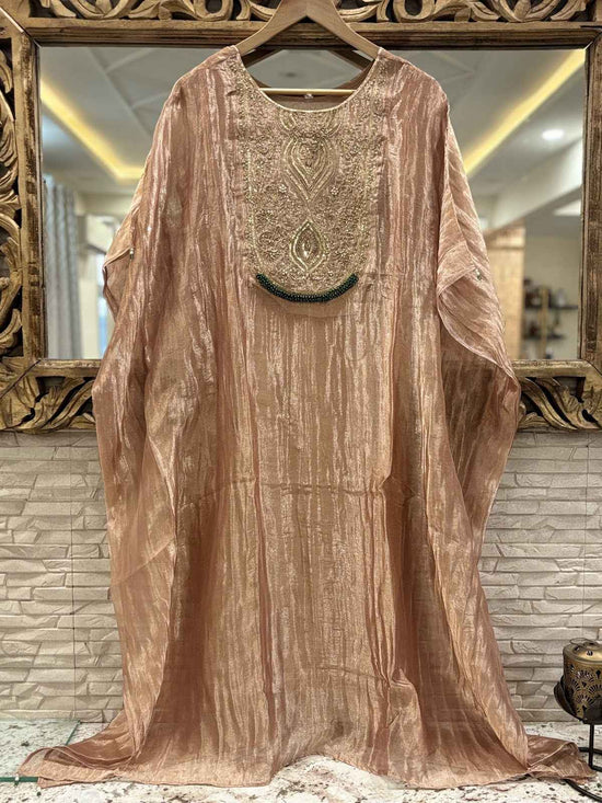pure-glass-tissue-hand-embroidered-kaftan-set-with-separate-inner-rose-gold-1