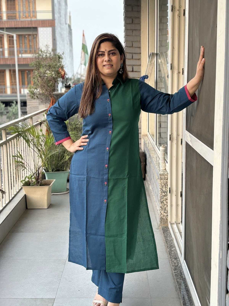 pure-handloom-cotton-block-pant-set-blue-1