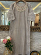 pure-handloom-cotton-hand-embroidered-kurta-brown-1