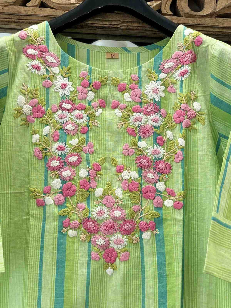 pure-handloom-cotton-hand-embroidered-kurta-green-2