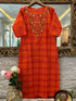 pure-handloom-cotton-hand-embroidered-kurta-orange-1
