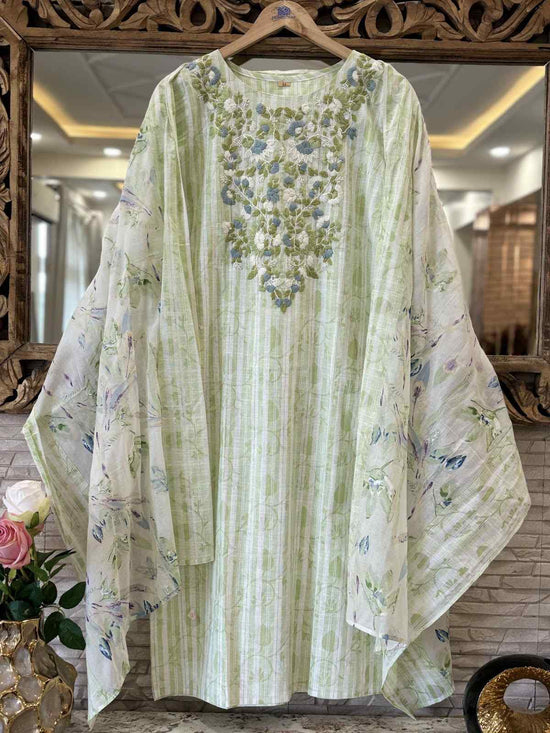 pure-handloom-hand-embroidered-straight-fit-suit-set-with-shadow-printing-paired-with-mul-cotton-dupatta-grape-green-1
