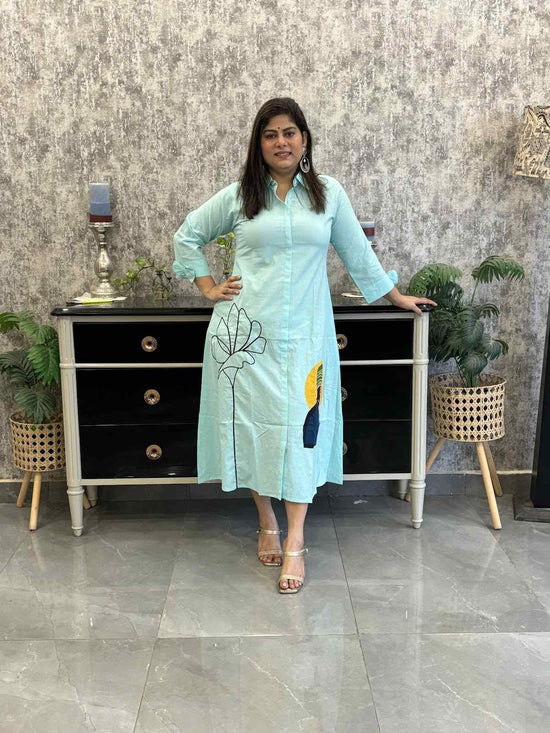 pure-malia-cotton-applique-work-dress-blue-1