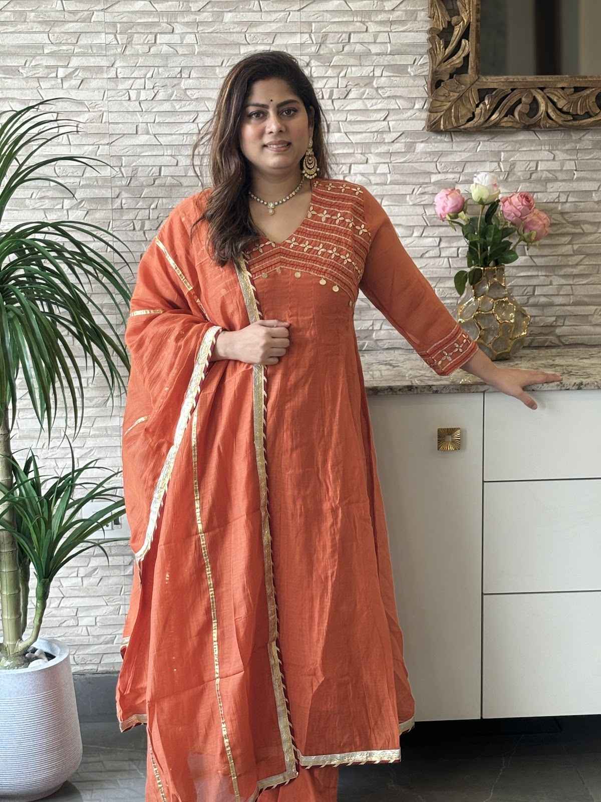 pure-mul-chanderi-gota-work-a-line-suit-set-paired-with-gota-work-mul-chanderi-dupatta-rust-2