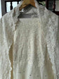 Pure Mul Chanderi Mukaish Work Hand Embroidered Anarkali Paired With Pure Mul Chanderi Embroidered Dupatta in Off White