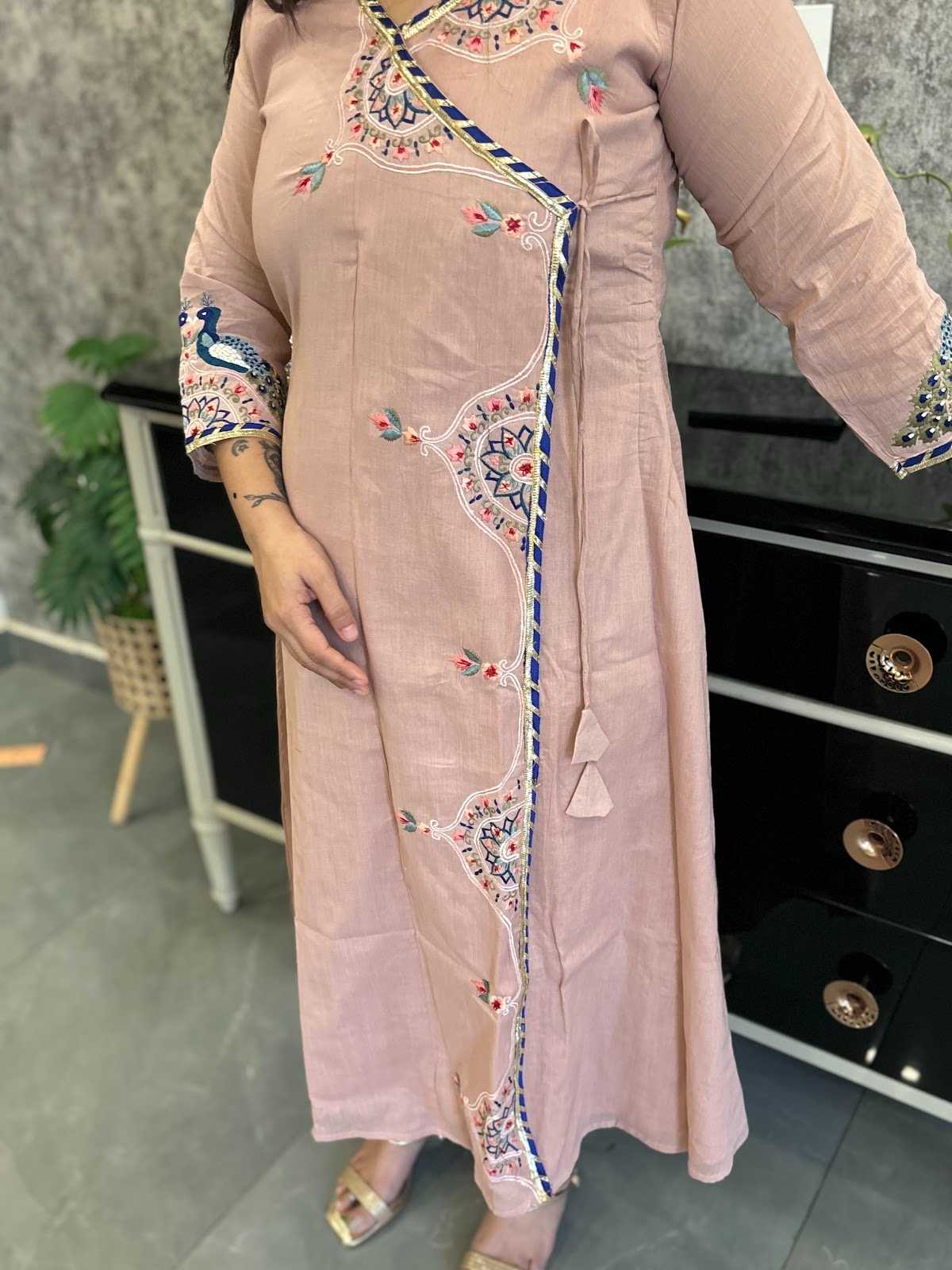 pure-mul-cotton-angrakha-style-embroidered-dress-powder-peach-3