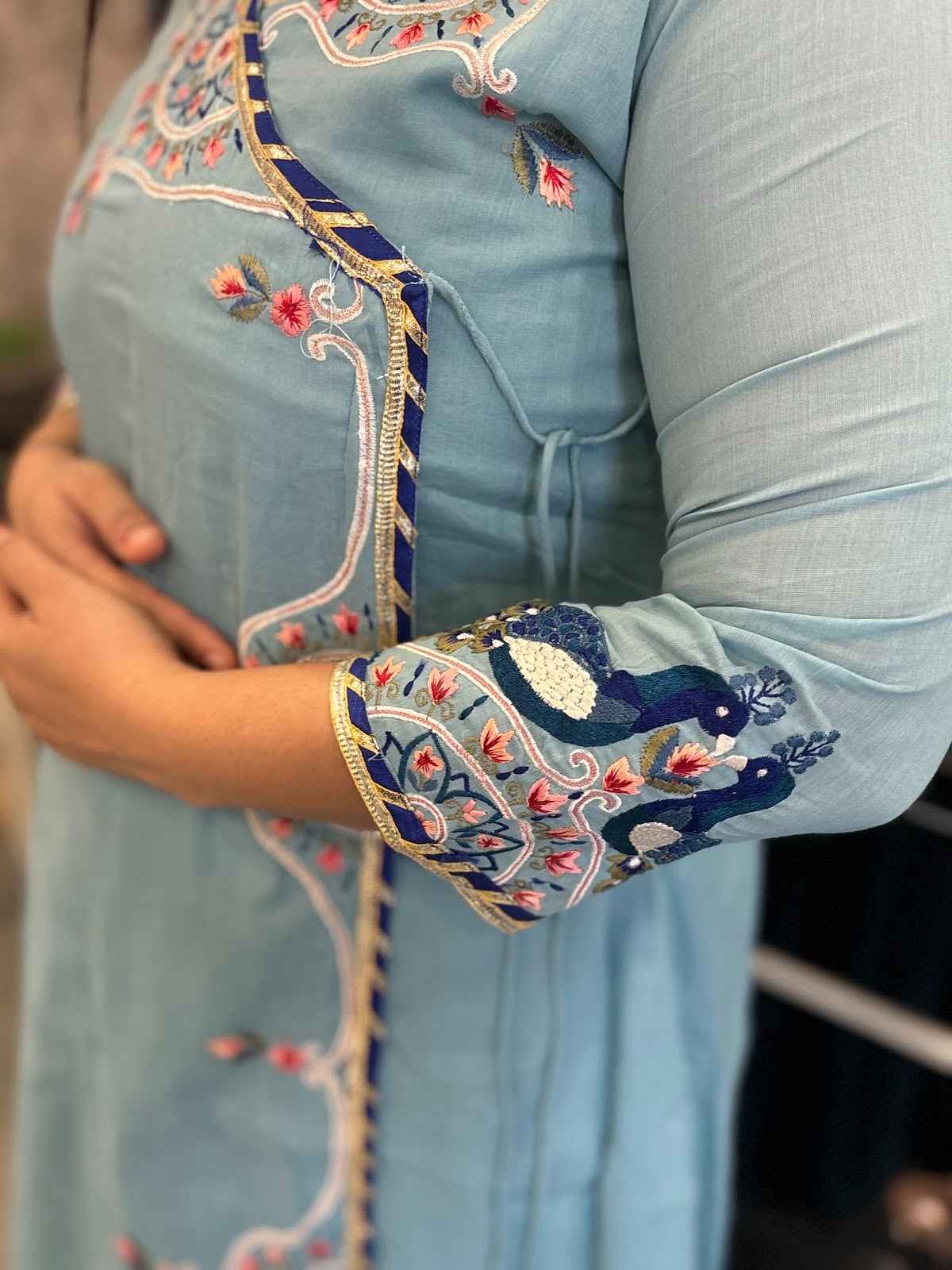 pure-mul-cotton-angrakha-style-embroidered-dress-sky-blue-3