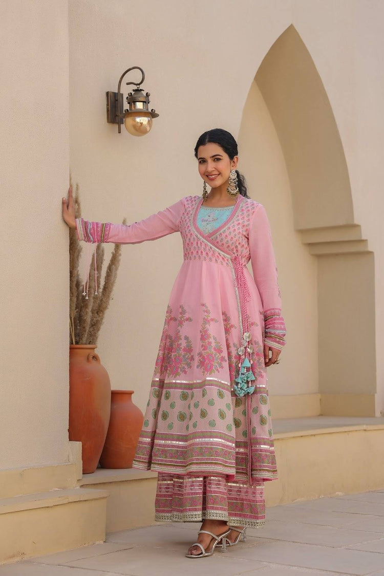 pure-mul-cotton-angrakha-style-two-layered-gota-work-floor-length-dress-pink-2