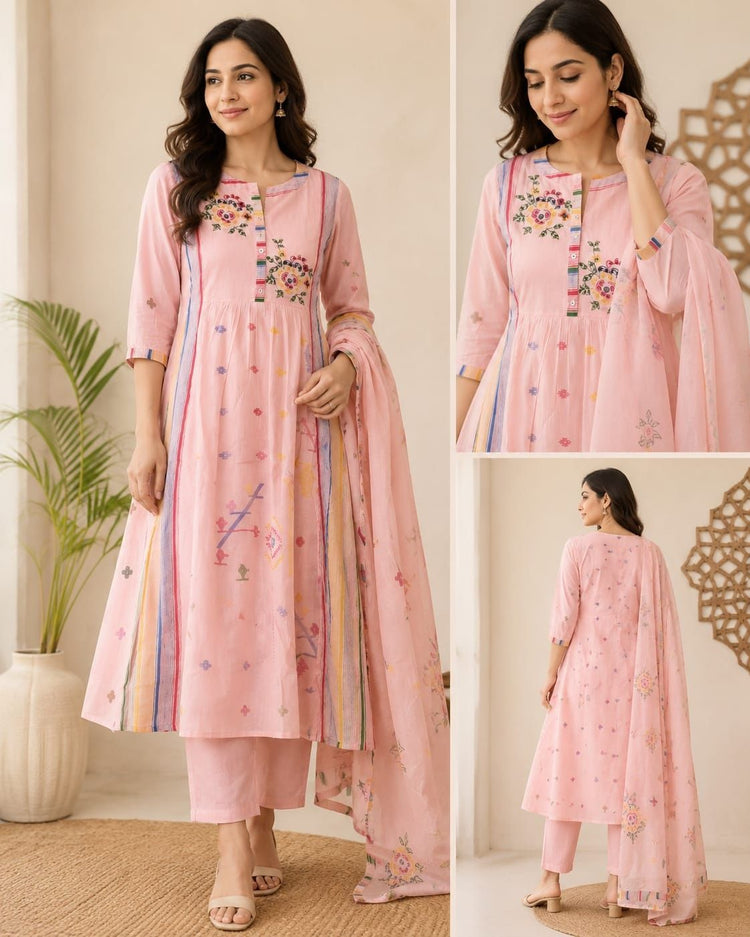pure-mul-cotton-embroidered-jamdani-print-suit-set-with-lining-peach-1