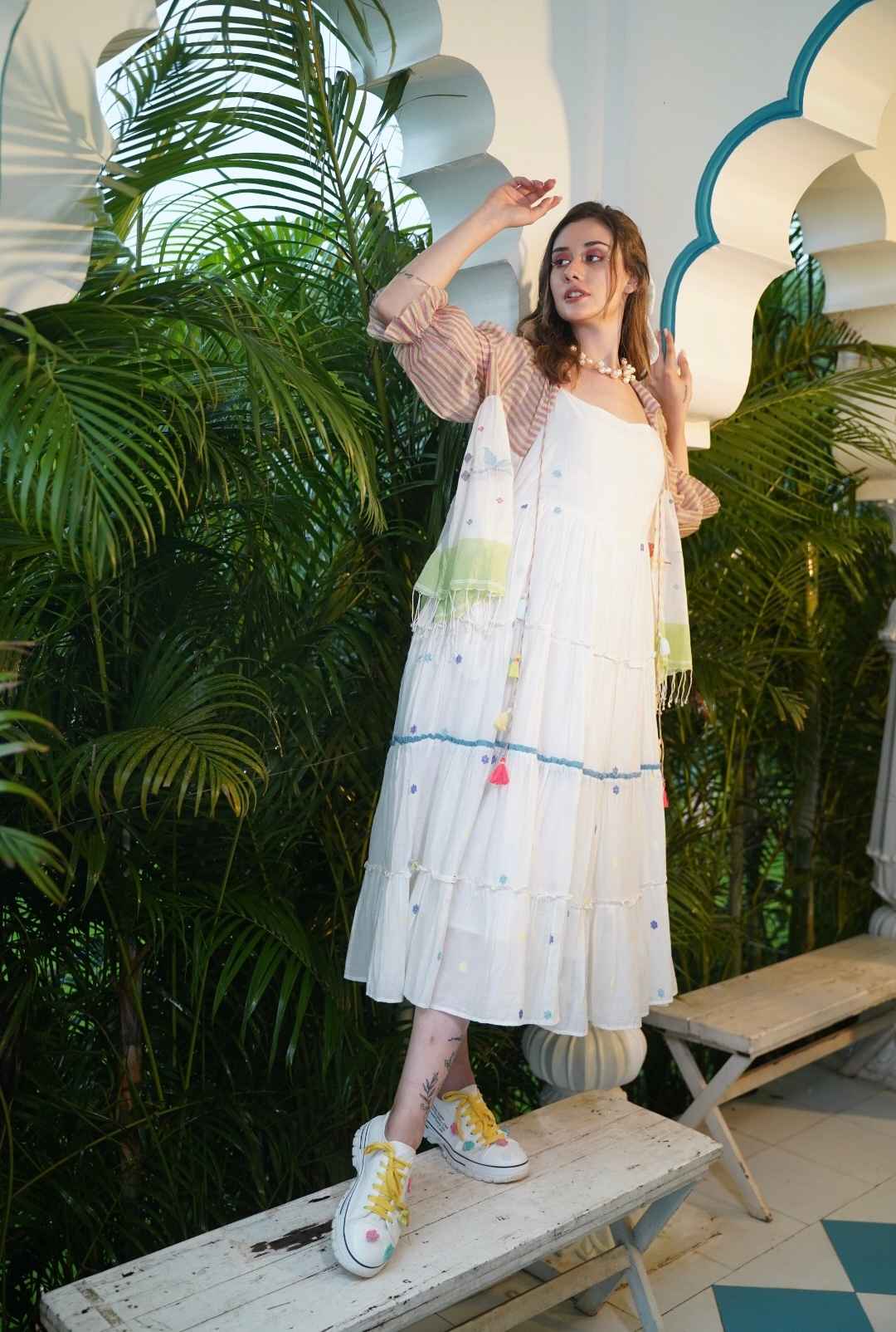 pure-mul-cotton-jamdani-dress-with-cotton-lining-pockets-paired-with-jamdani-shrug-white-2