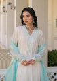 Pure Mul Cotton Ombre Shade Embroidered Anarkali With Lining in Blue