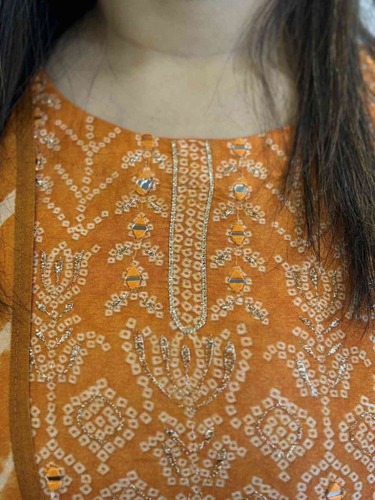 pure-muslin-embroidered-bandhni-print-suit-set-paired-with-muslin-lehariya-dupatta-orange-2