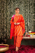 pure-muslin-lehariya-print-hand-embroidered-suit-set-with-farshi-salwar-orange-1
