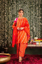 pure-muslin-lehariya-print-hand-embroidered-suit-set-with-farshi-salwar-orange-1
