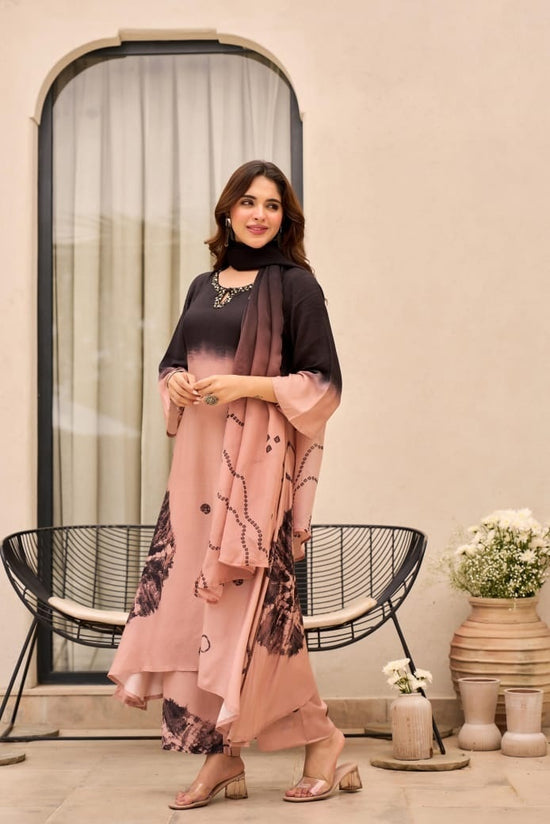 pure-muslin-shibori-print-a-line-suit-set-paired-with-viscose-organza-shibori-print-dupatta-black-1