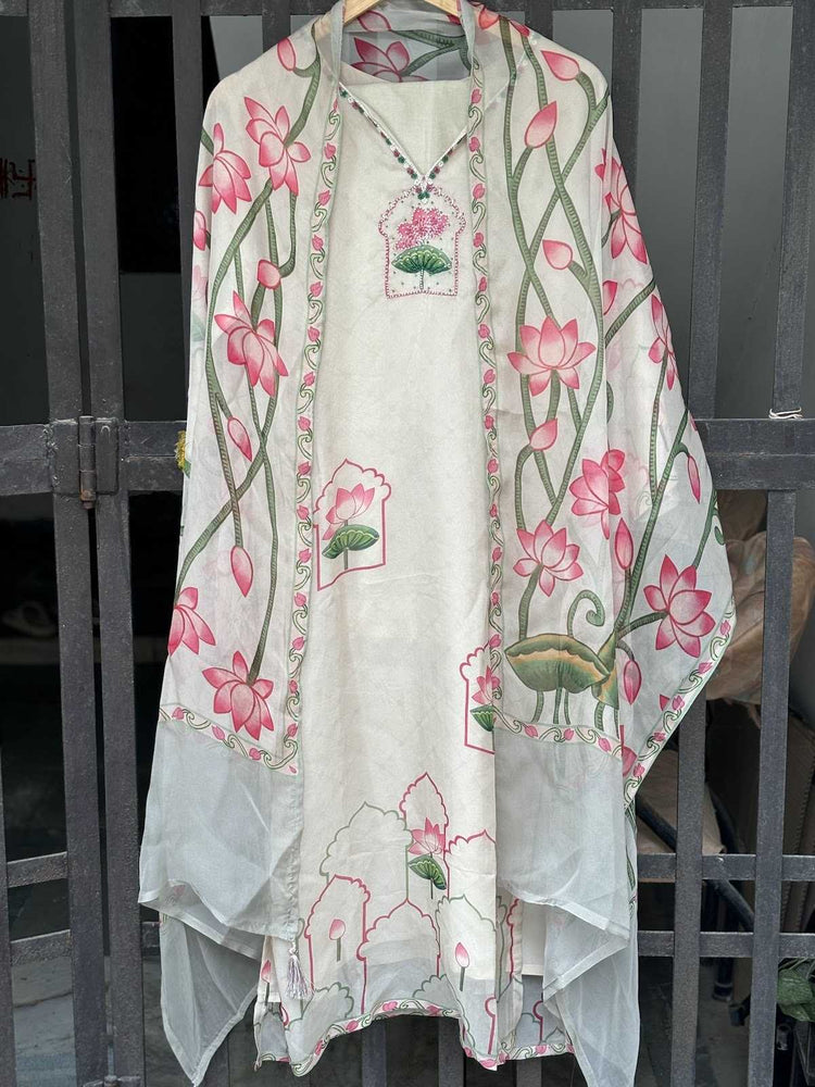pure-organza-pichwai-print-hand-embroidered-suit-set-paired-with-organza-dupatta-beige-1
