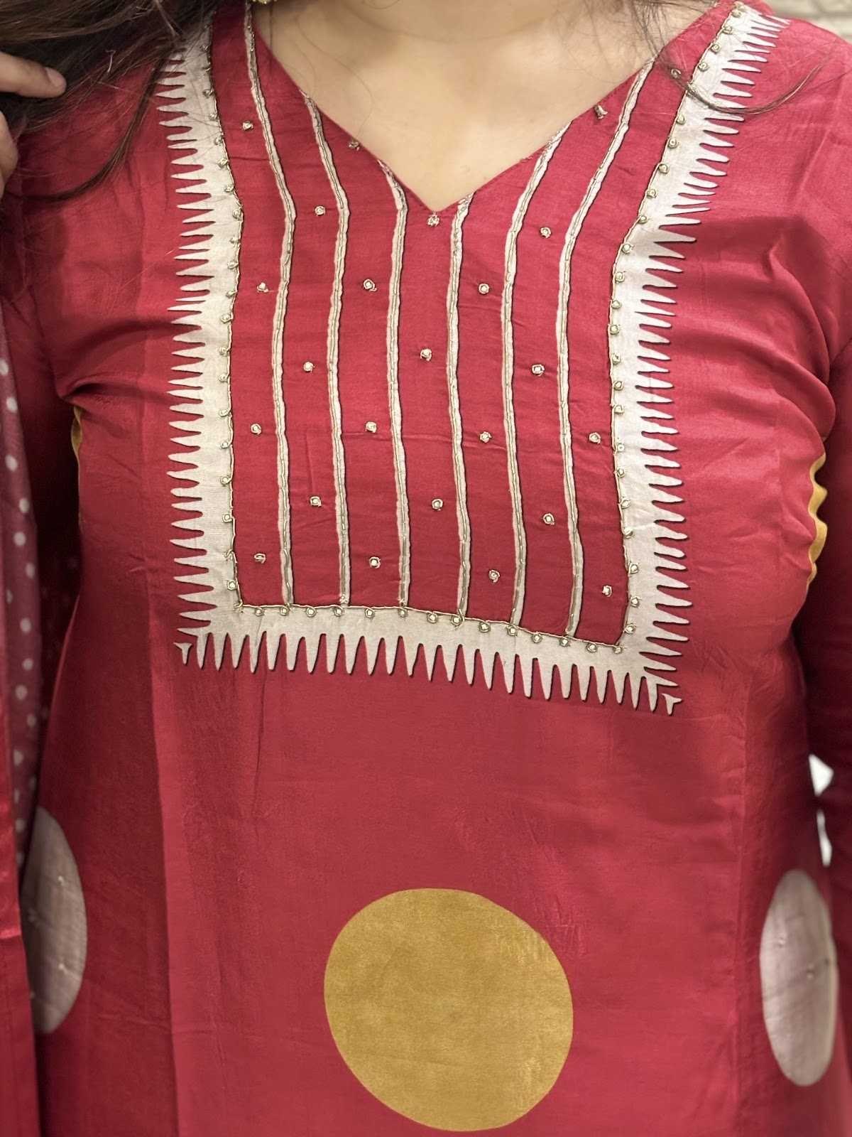 pure-russian-silk-polka-dot-a-line-suit-set-paired-with-premium-gajji-silk-dupatta-maroon-2