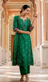 pure-silk-jaquard-weaving-embroidered-pant-set-with-cotton-lining-bottle-green-1