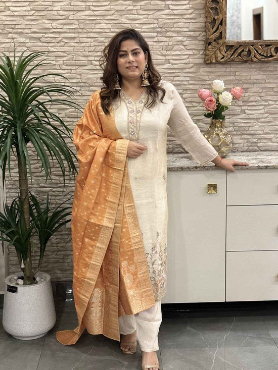 pure-tissue-hand-embroidered-straight-fit-suit-set-with-mul-cotton-lining-paired-with-tissue-jaquard-dupatta-ivory-and-orange-1