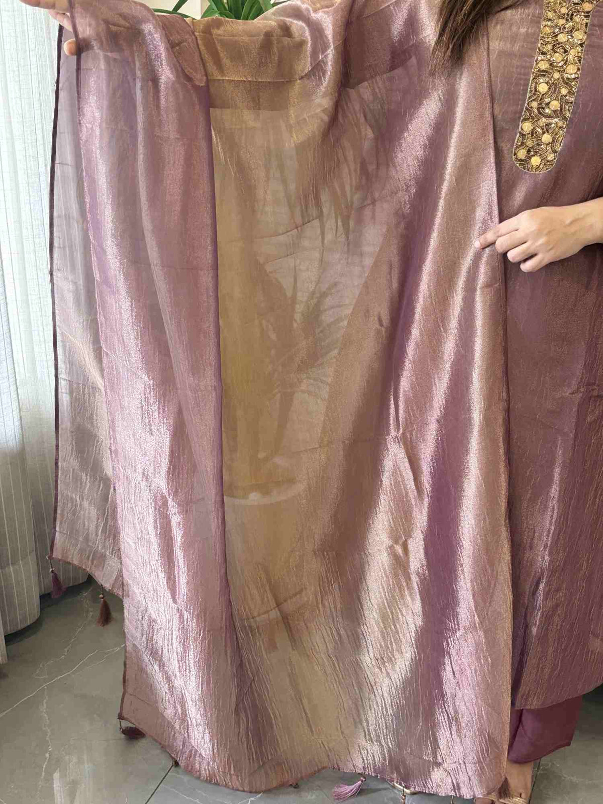 pure-tissue-ombre-shade-a-line-hand-embroidered-suit-set-with-mul-cotton-lining-lavender-3