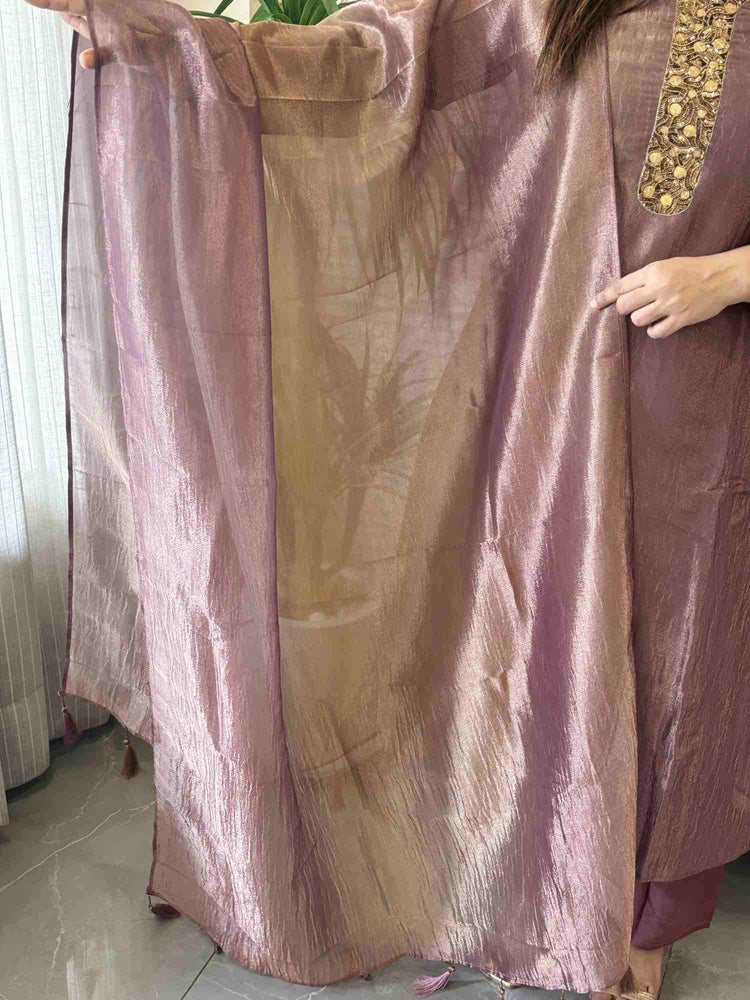 pure-tissue-ombre-shade-a-line-hand-embroidered-suit-set-with-mul-cotton-lining-lavender-3