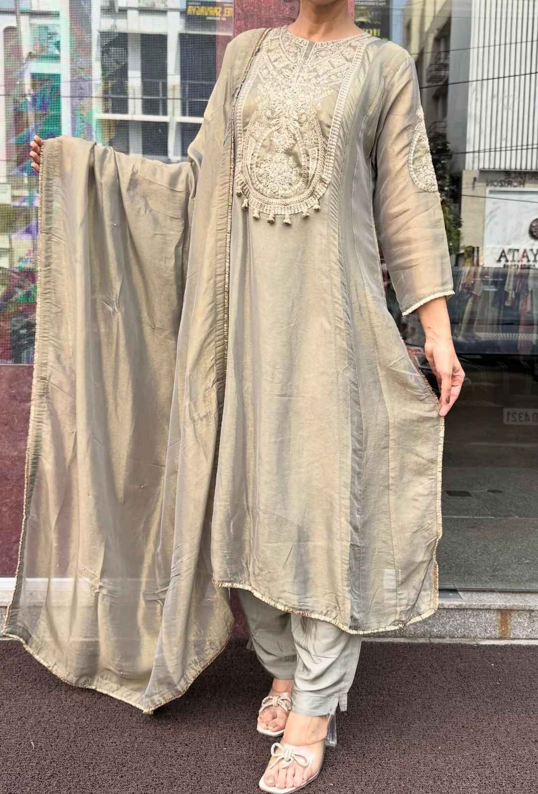 pure-tissue-organza-hand-embroidered-anarkali-with-embroidered-motif-at-the-back-also-paired-with-tissue-organza-dupatta-dusty-green-2