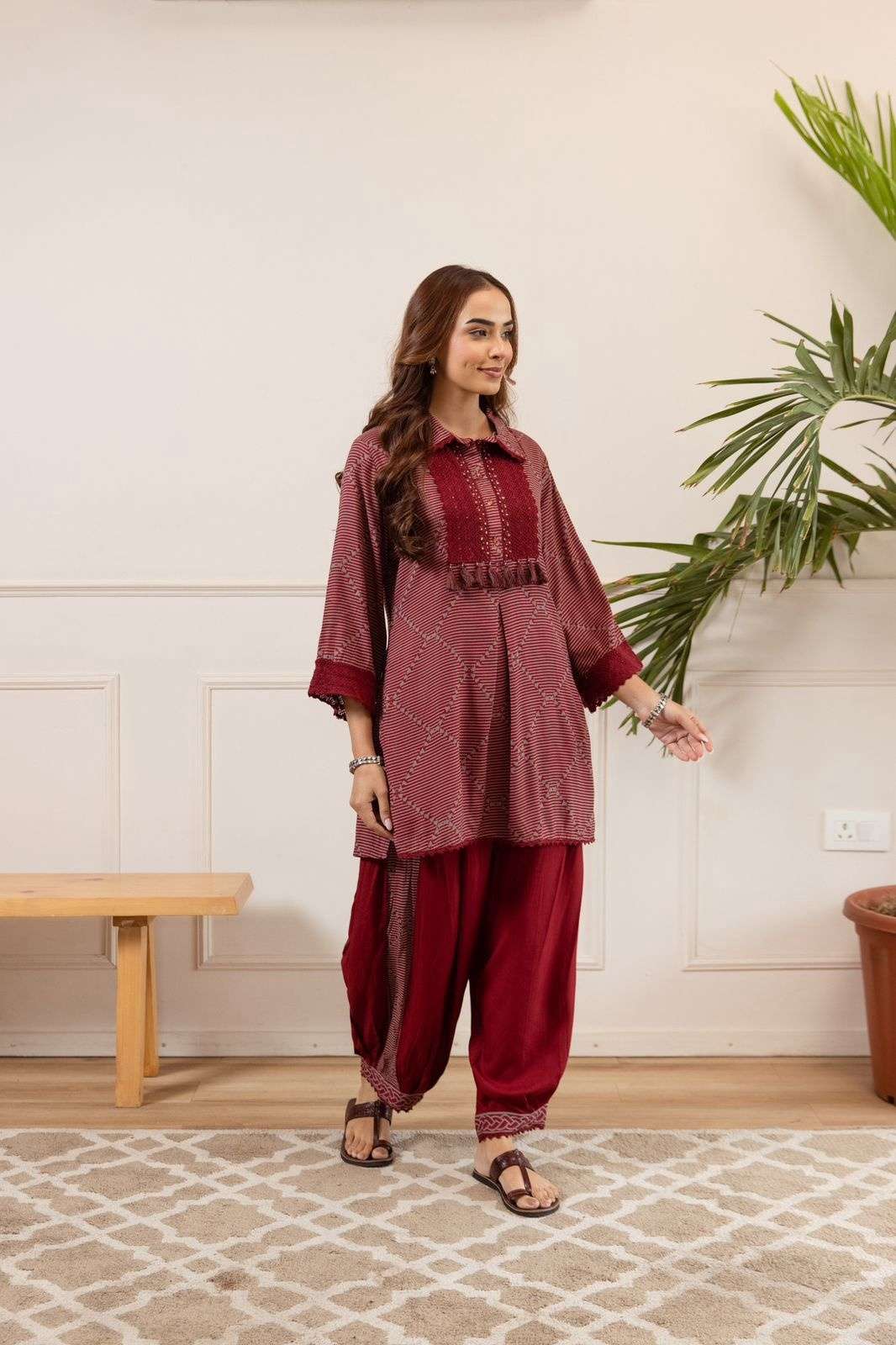 rayon-afghani-style-co-ord-set-maroon-3