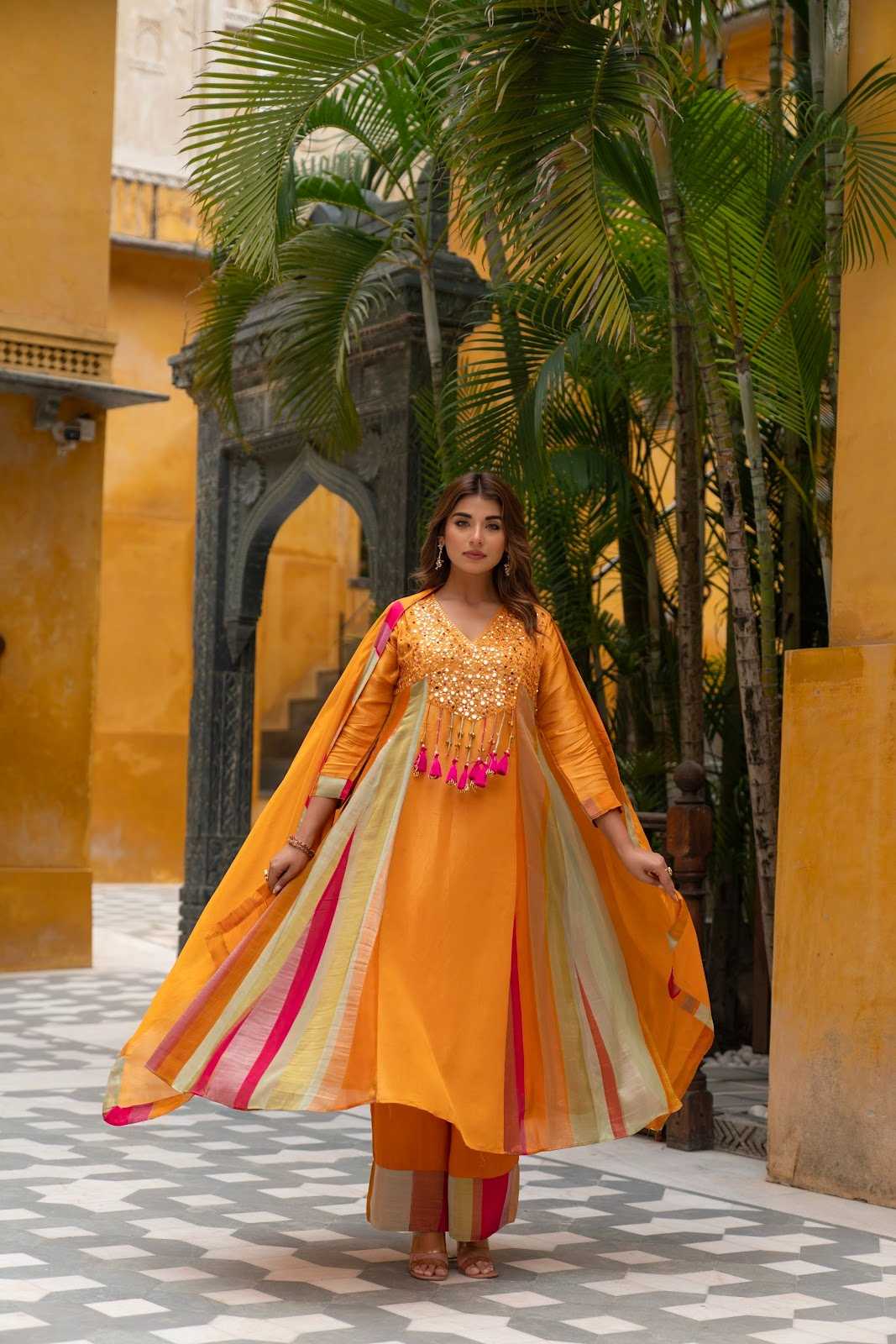 shimmer-tissue-hand-embroidered-colourful-heavy-ghera-anarkali-with-mul-cotton-lining-heavy-tassels-orange-2