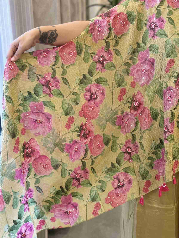 shimmer-tissue-hand-embroidered-kaftan-style-co-ord-set-mustard-5
