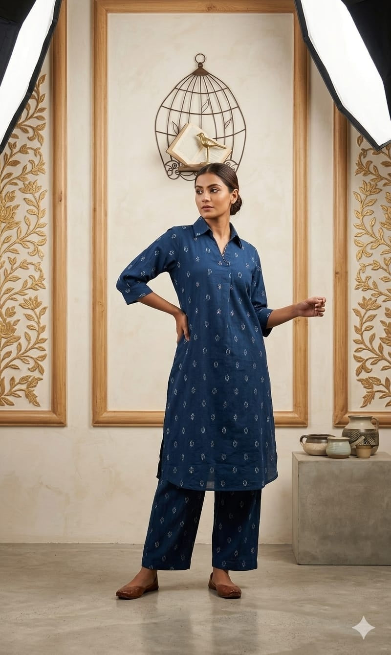 slub-cotton-collar-style-embroidered-pant-set-blue-1