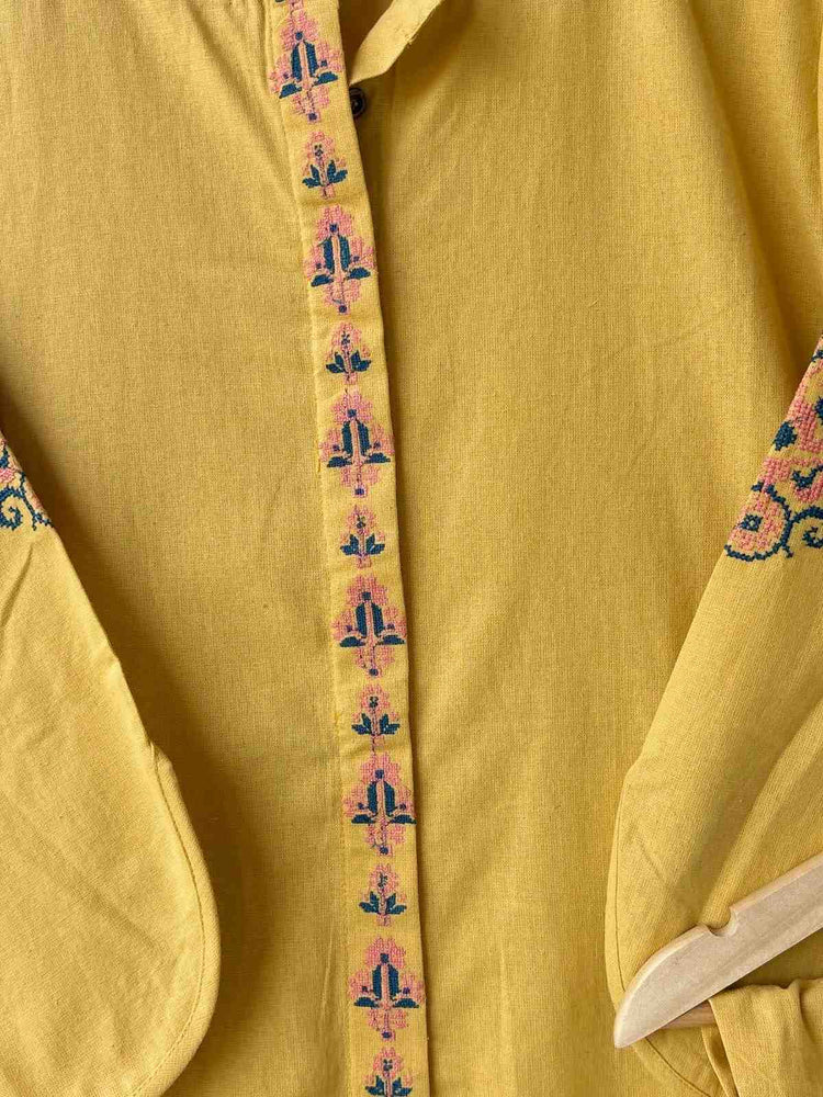 soft-cotton-flex-embroidered-pant-set-dark-yellow-2
